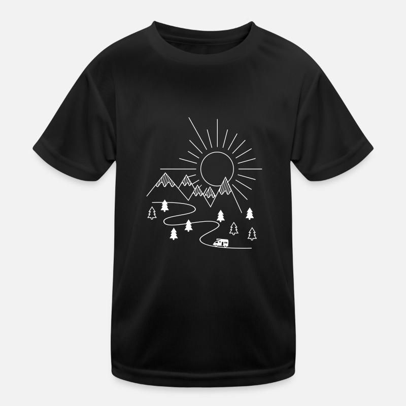 Camping Kinder Funktions-T-Shirt