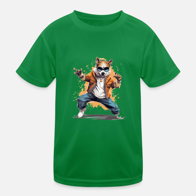 Chien dansant cool idéal pour les enfants T-shirt sport Enfant