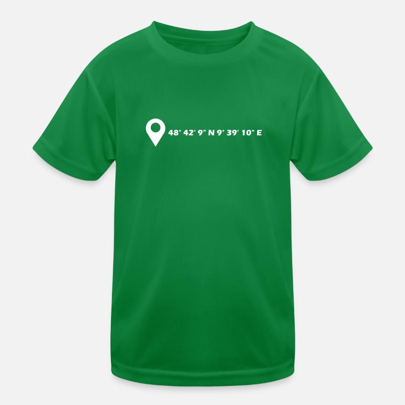 Göppingen Koordinaten Kinder Funktions-T-Shirt