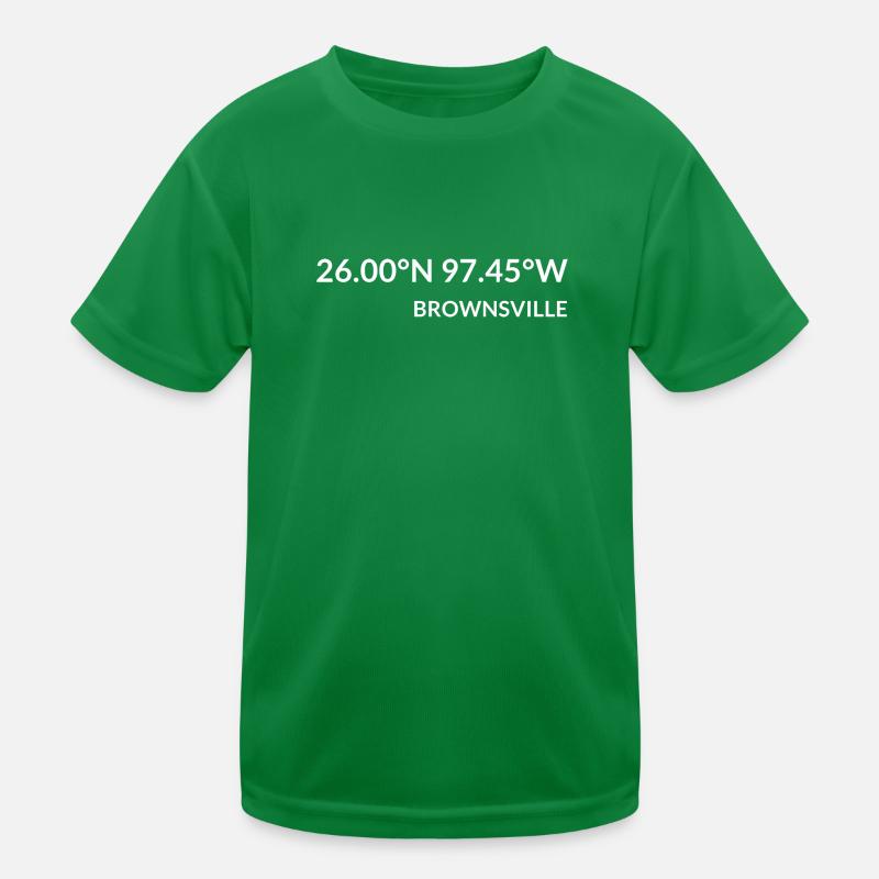 Coordonnées de Brownsville, Texas, États-Unis T-shirt sport Enfant