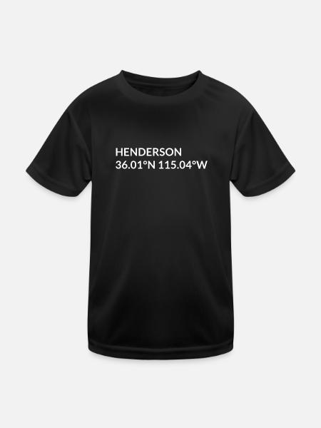 Henderson, Nevada, États-Unis Coordonnées - T-shirt sport Enfant - noir - Devant