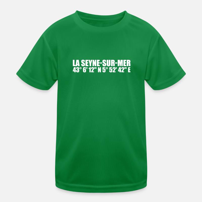 La Seyne-sur-Mer coordinates Kids Functional T-Shirt