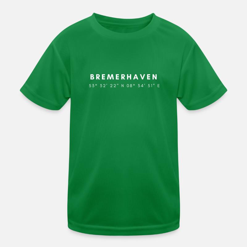 les coordonnées de Bremerhaven T-shirt sport Enfant