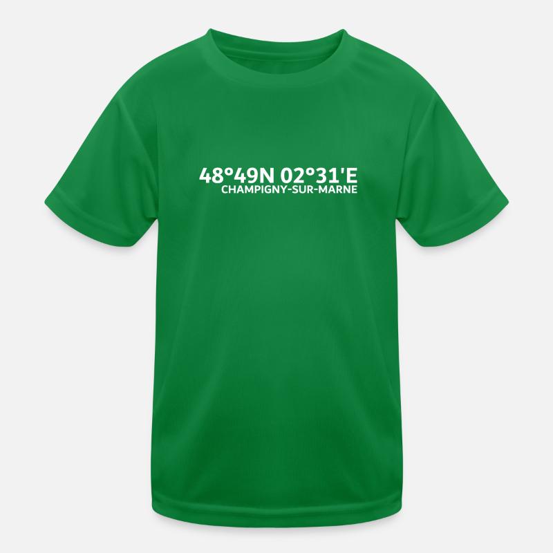 Champigny-sur-Marne coordinates Kids Functional T-Shirt