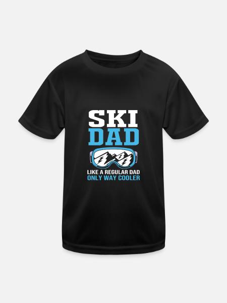 Ski Ski Holiday - Kids Functional T-Shirt - black - Front