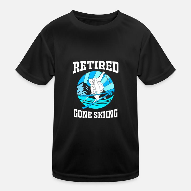 Ski Skiurlaub Kinder Funktions-T-Shirt