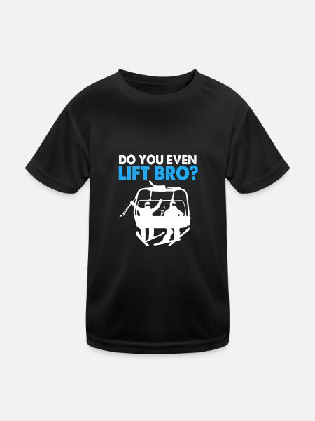 Ski Ski Holiday - Kids Functional T-Shirt - black - Front