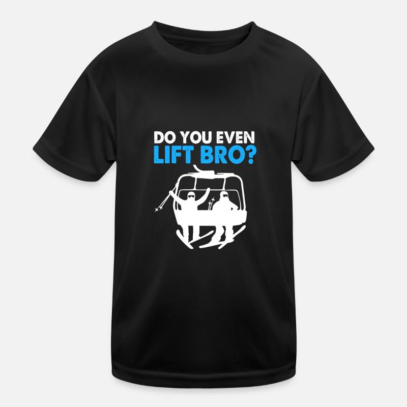 Ski Skiurlaub Kinder Funktions-T-Shirt