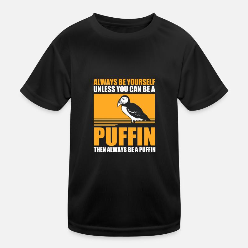 Papageientaucher Puffin Kinder Funktions-T-Shirt