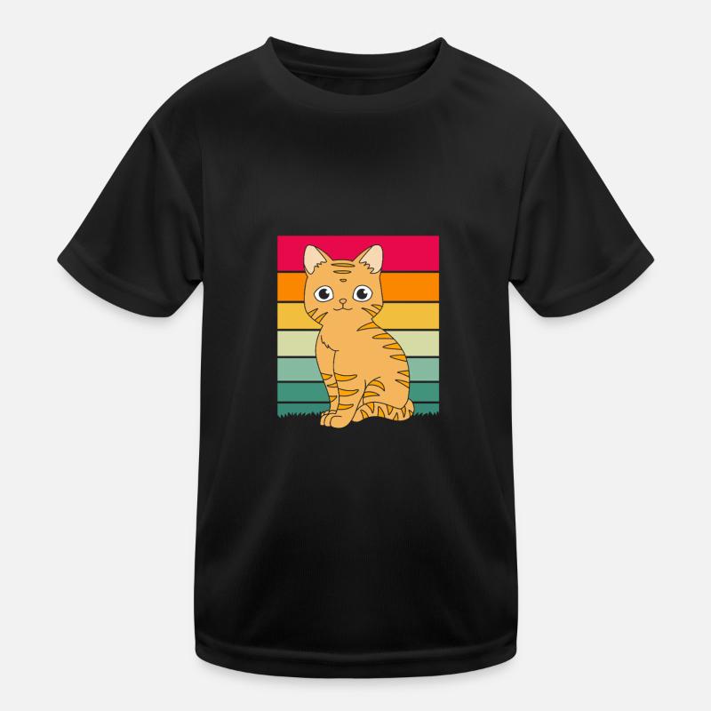 Tabby Cat Kids Functional T-Shirt