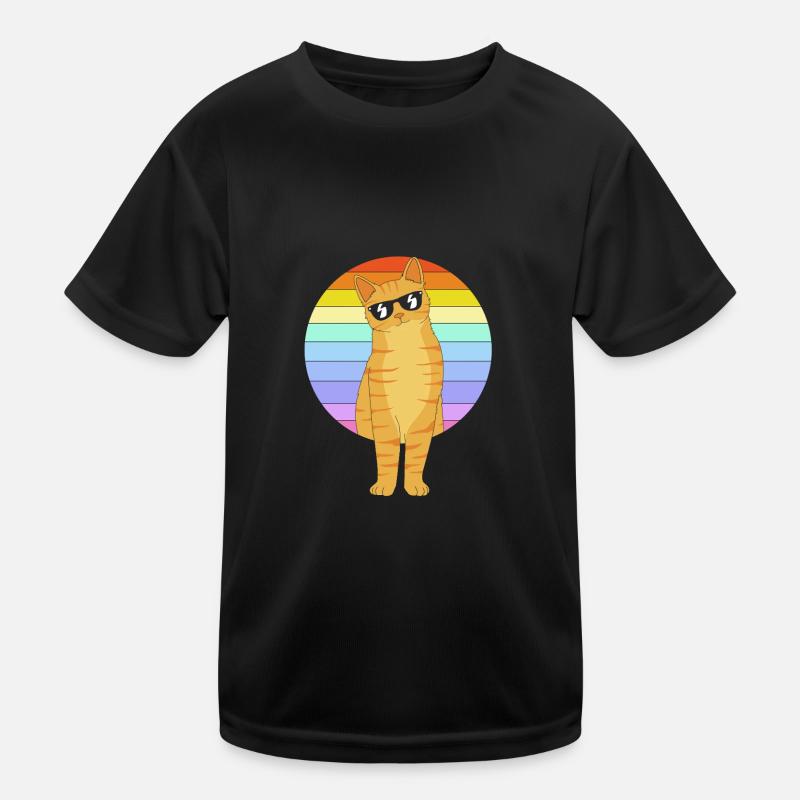 Tabby Cat Kids Functional T-Shirt