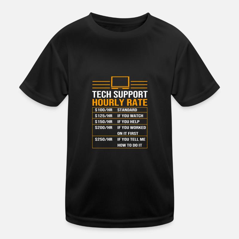 Tech Support Kinder Funktions-T-Shirt