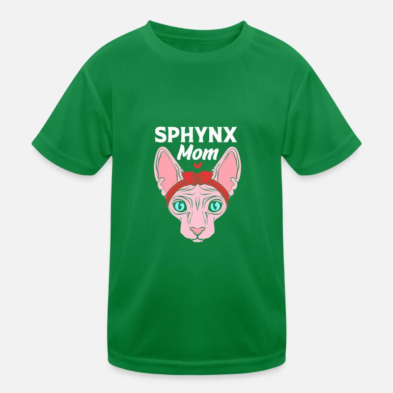 Sphynx Katzenmama Kinder Funktions-T-Shirt