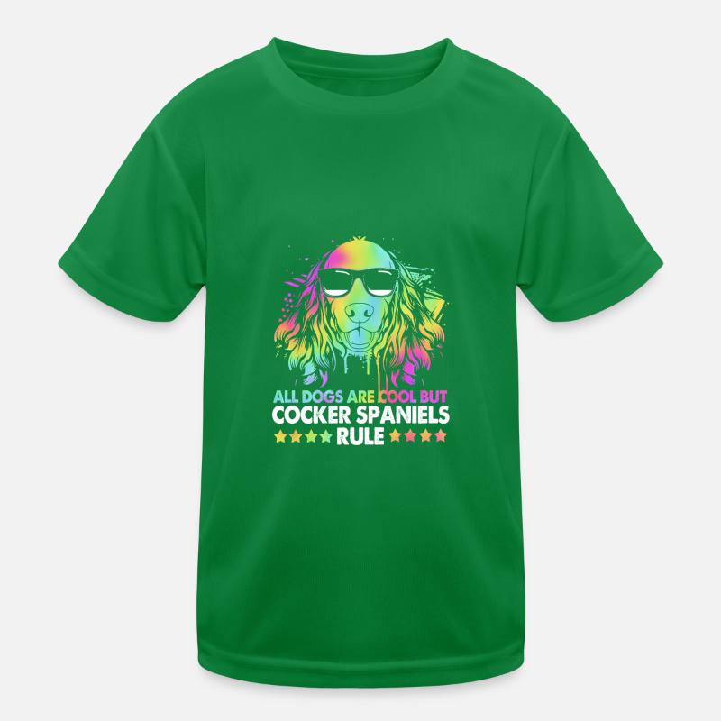 Cocker Spaniel Kids Functional T-Shirt