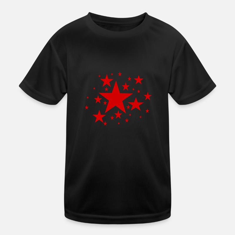 Star cluster - Kids Functional T-Shirt - black