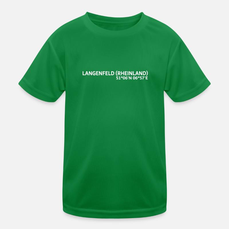 Langenfeld (Rhineland) coordinates Kids Functional T-Shirt