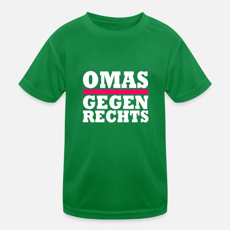 Omas gegen Rechts Kinder Funktions-T-Shirt