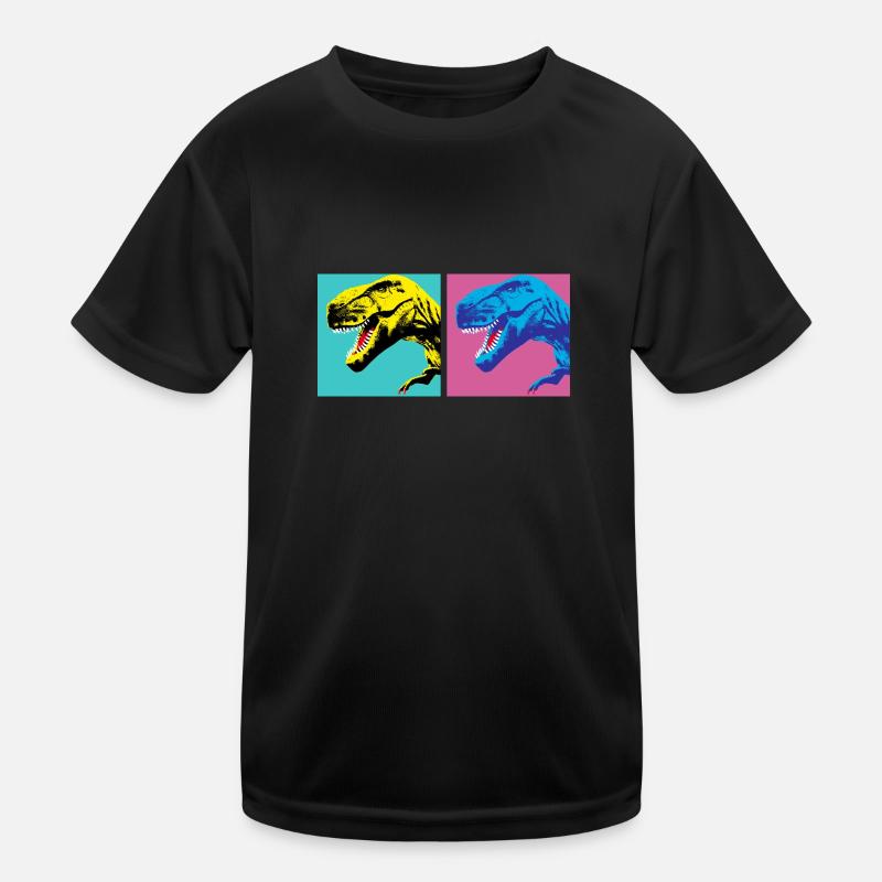 T-Rex PopArt C Kinder Funktions-T-Shirt