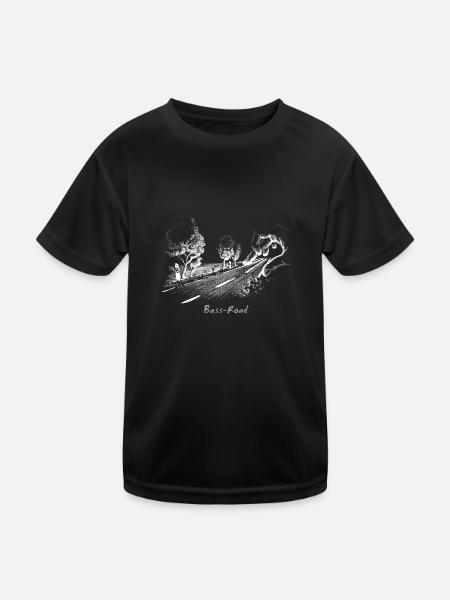 Bass Road - Kids Functional T-Shirt - black - Front