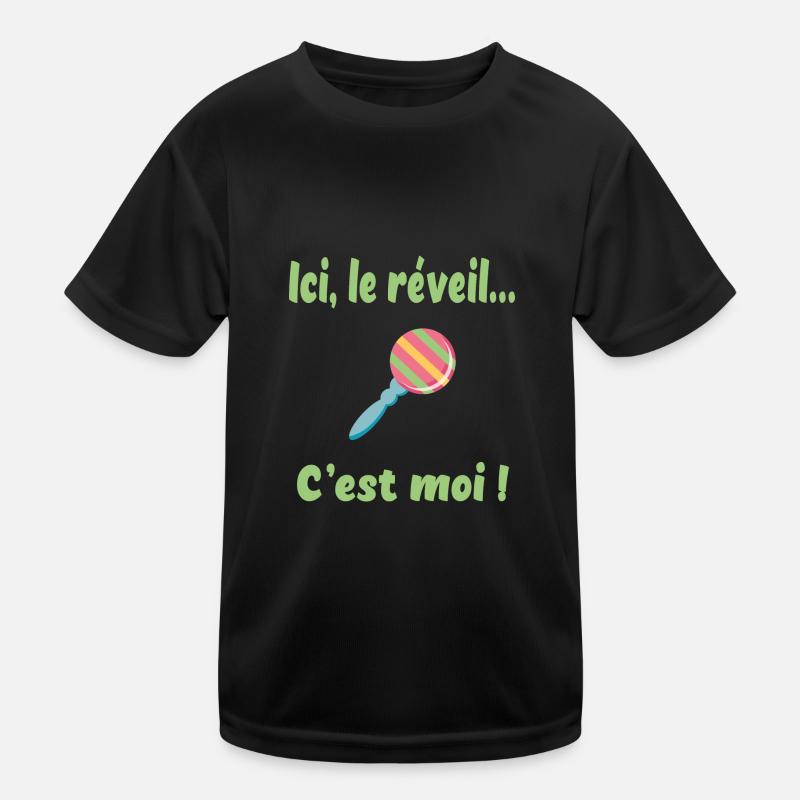 Ici, le réveil c'est moi T-shirt sport Enfant