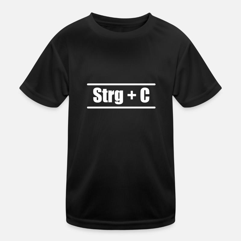 Ctrl C Ctrl V Elktern Kind Partnerloook T-shirt sport Enfant