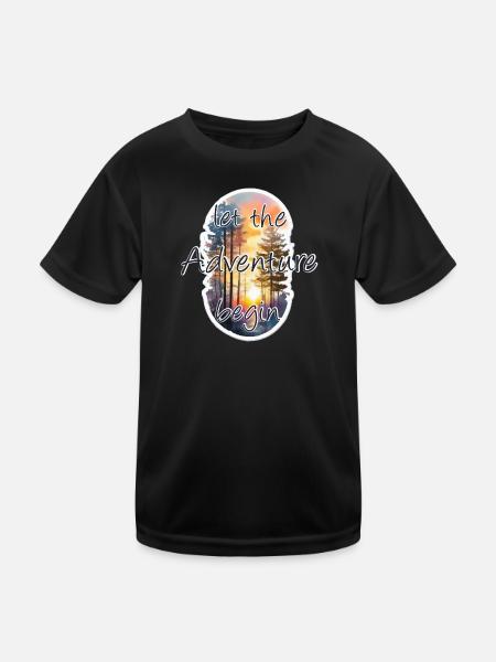 Adventure - Kids Functional T-Shirt - black - Front