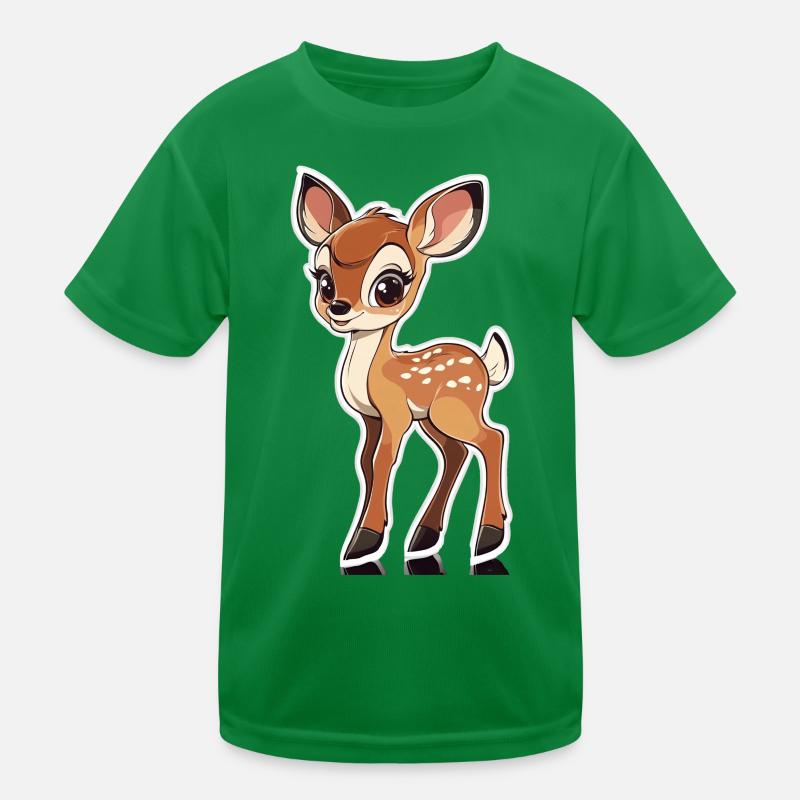 roe deer Kids Functional T-Shirt