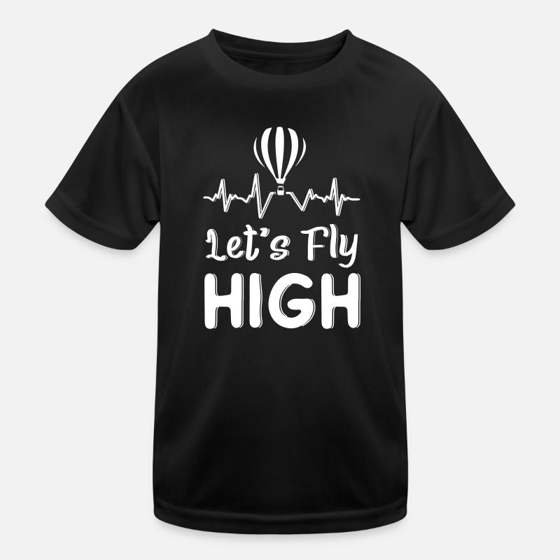 Lets Fly High Air Balloons Kids Functional T-Shirt