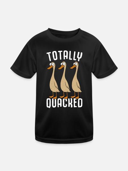 Ducks Ducks Duck Breeders Duck Breeding Duck Ducks - Kids Functional T-Shirt - black - Front