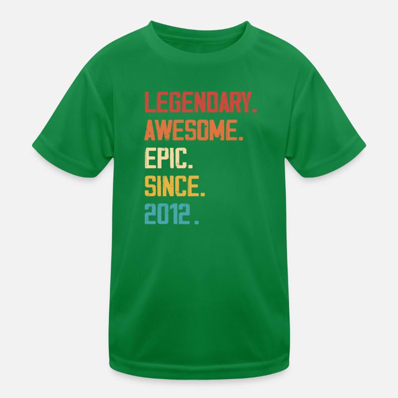 Episch & Legendär Geboren 2012: 12-jähriges Jubiläum Kinder Funktions-T-Shirt