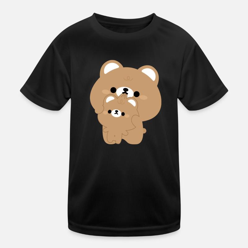 Cute Bear Couple Kids Functional T-Shirt