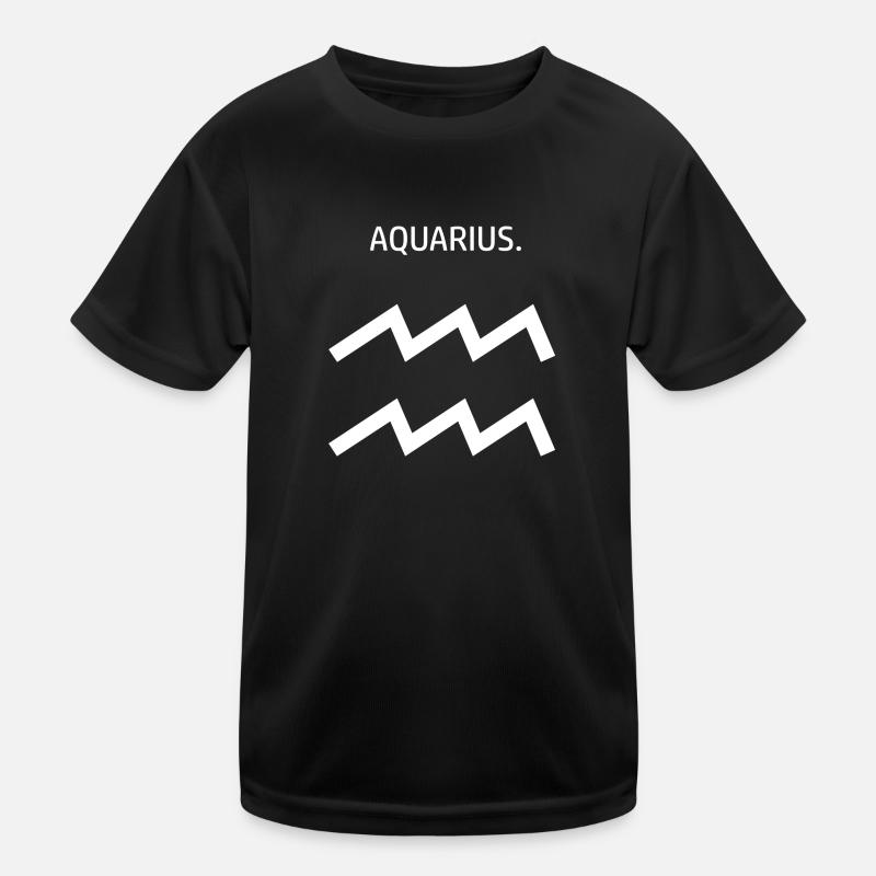 Wassermann Horoskop Aquarius Zodiac Sign Kinder Funktions-T-Shirt