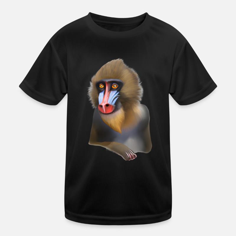 Mandrill Monkey Kids Functional T-Shirt