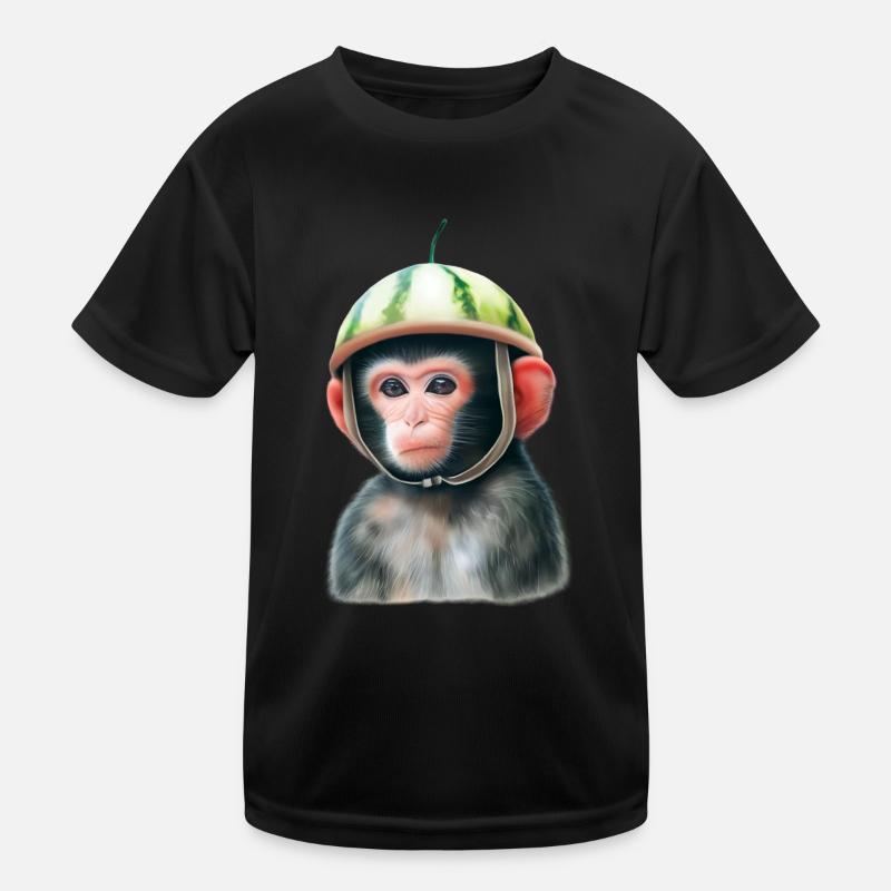 Singe à la pastèque T-shirt sport Enfant