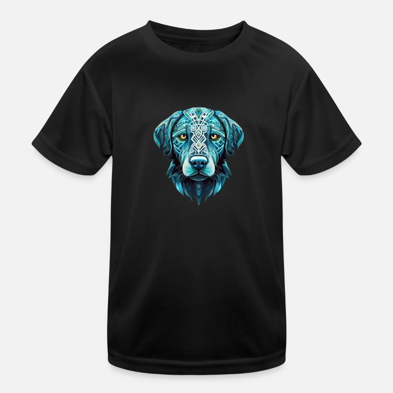 Cool Blue Labrador Retriever Dog T-shirt sport Enfant