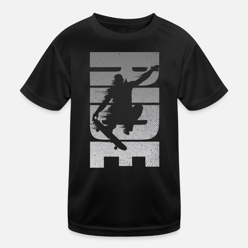 Skateboard Rétro Skateboarder en détresse T-shirt sport Enfant