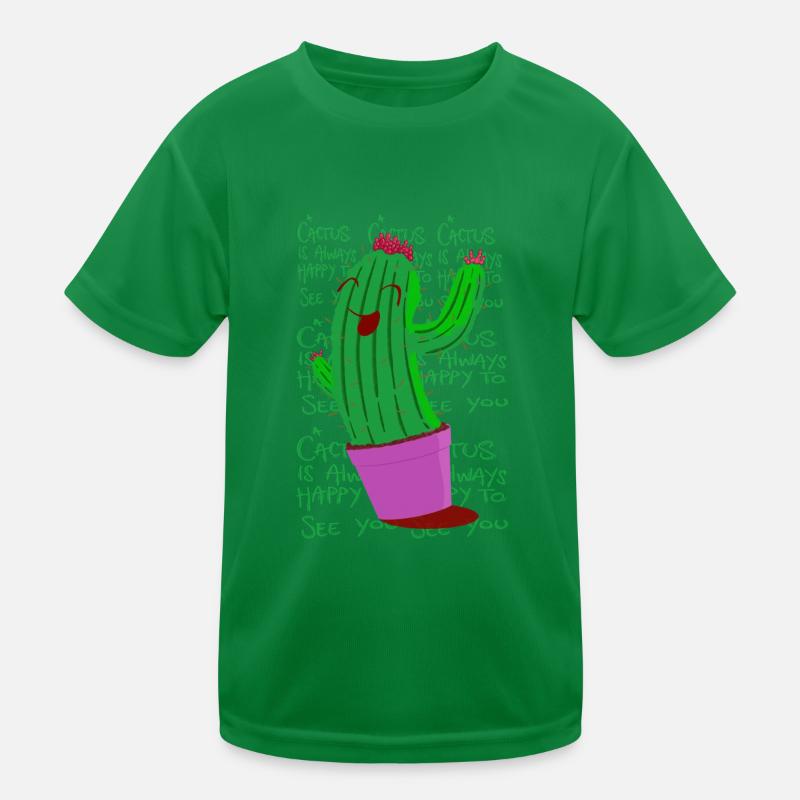 Happy Cactus Kids Functional T-Shirt