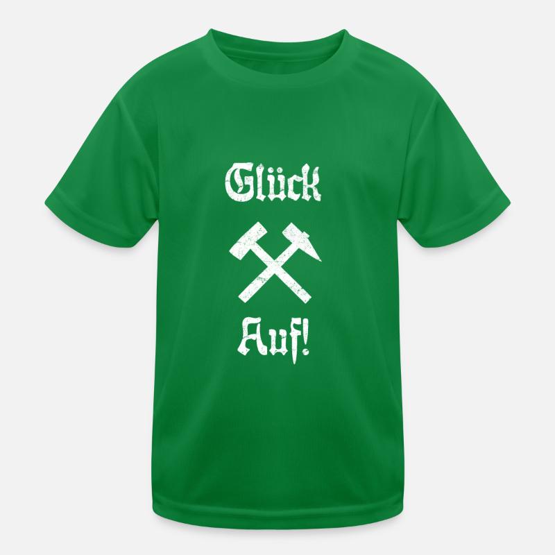 Glück Auf! Logo Schlägel und Eisen Kinder Funktions-T-Shirt