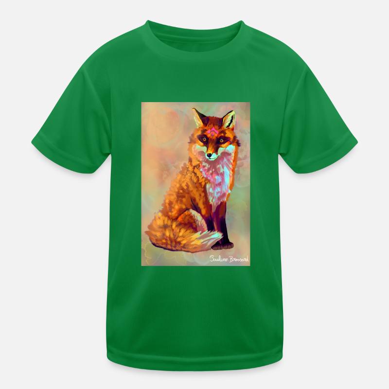 Fuchs Poster Kinder Funktions-T-Shirt