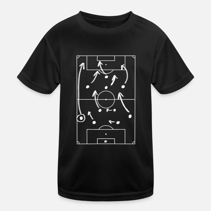 Fußball Taktik Kinder Funktions-T-Shirt