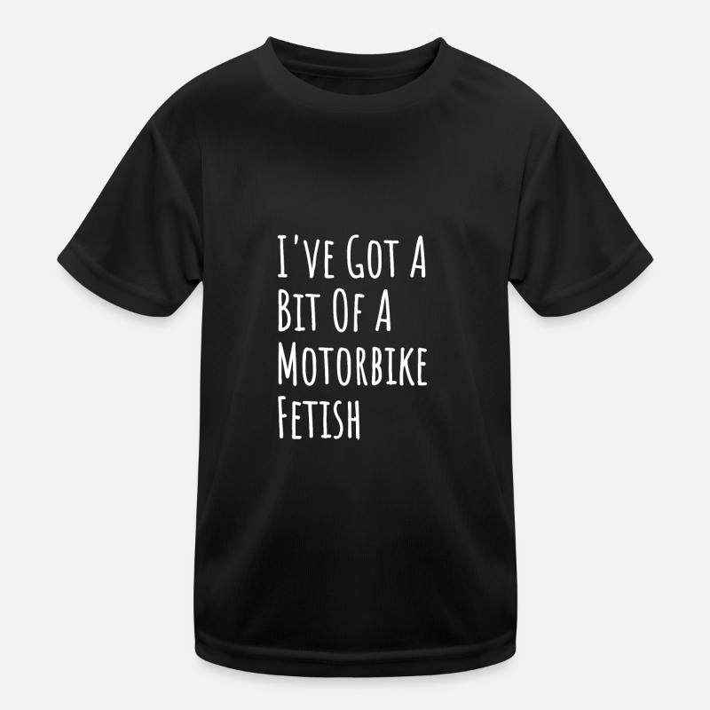 Motorbike Fetish Kids Functional T-Shirt