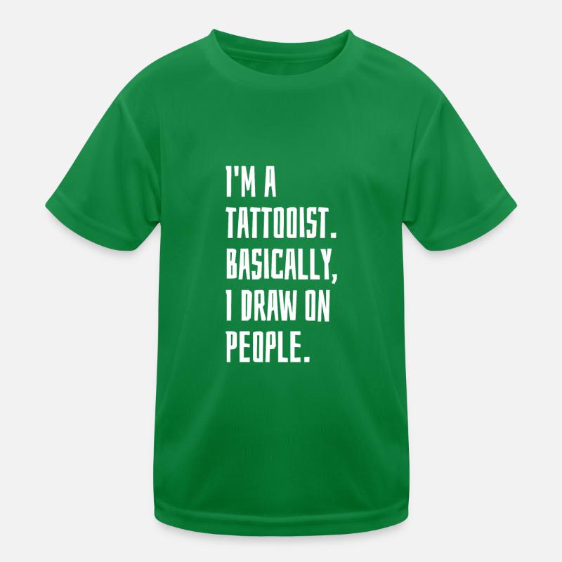 Tattooist Kids Functional T-Shirt