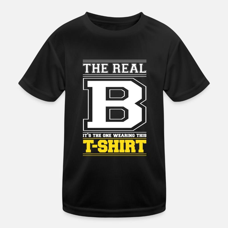 INITIAL B - LETTER B Kids Functional T-Shirt