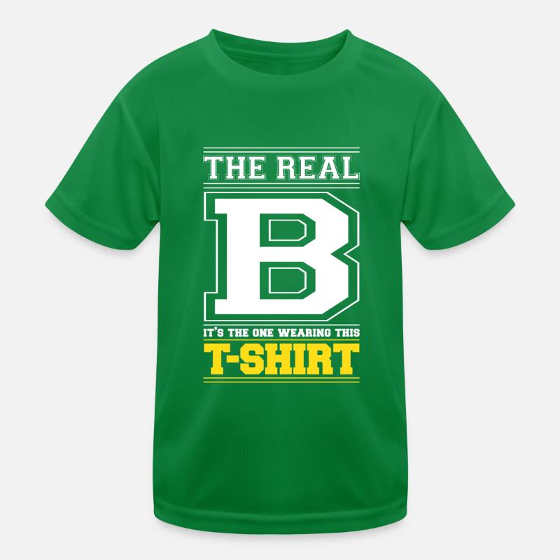 INITIAL B - LETTER B Kids Functional T-Shirt