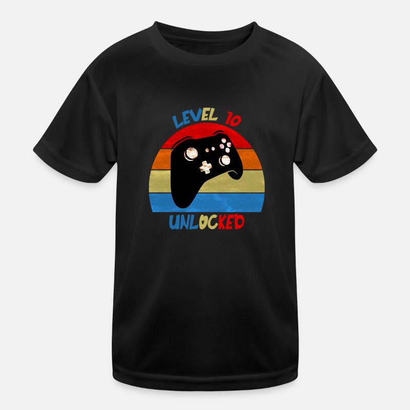 Level 10 freigeschaltet Kinder Funktions-T-Shirt