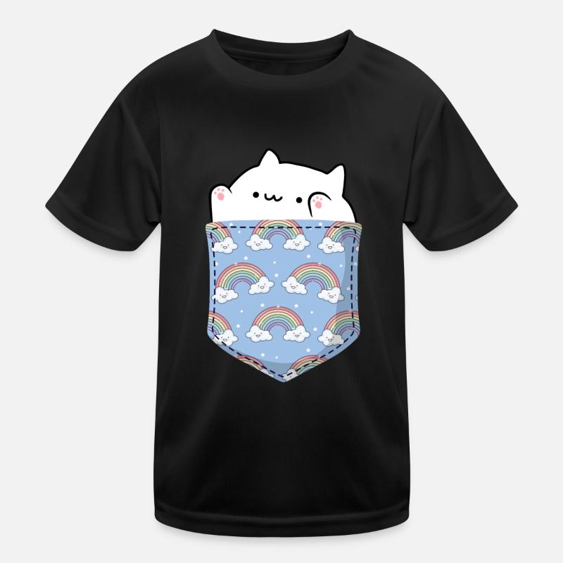 Bongo Cat Mignon sac chat T-shirt sport Enfant