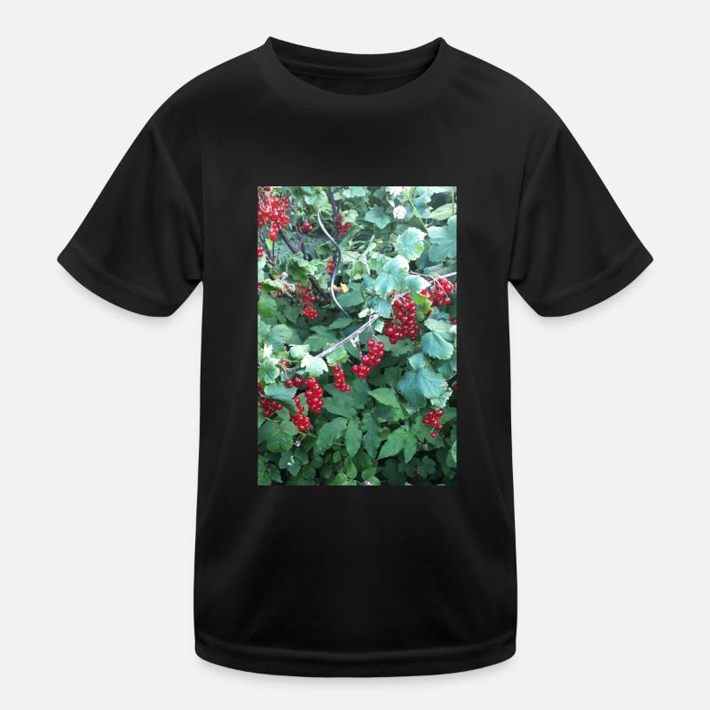 Red currants on shrub Kids Functional T-Shirt