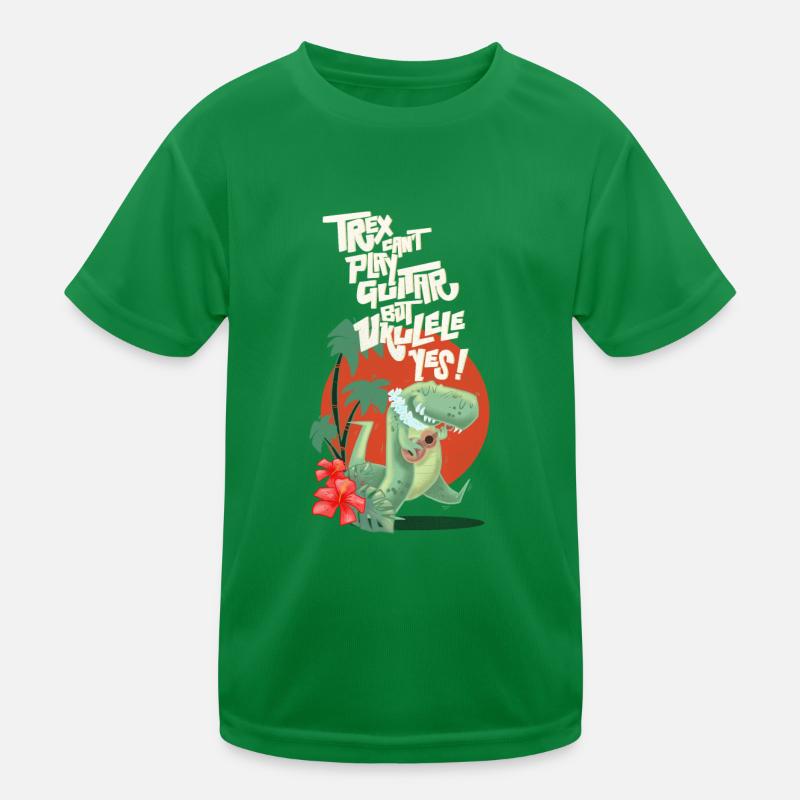 Ukulele trex Kinder Funktions-T-Shirt