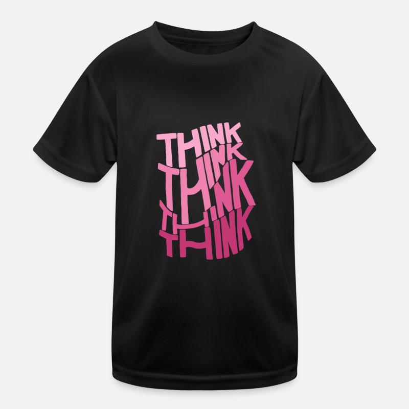THINKPINK - Kinder Funktions-T-Shirt - Schwarz