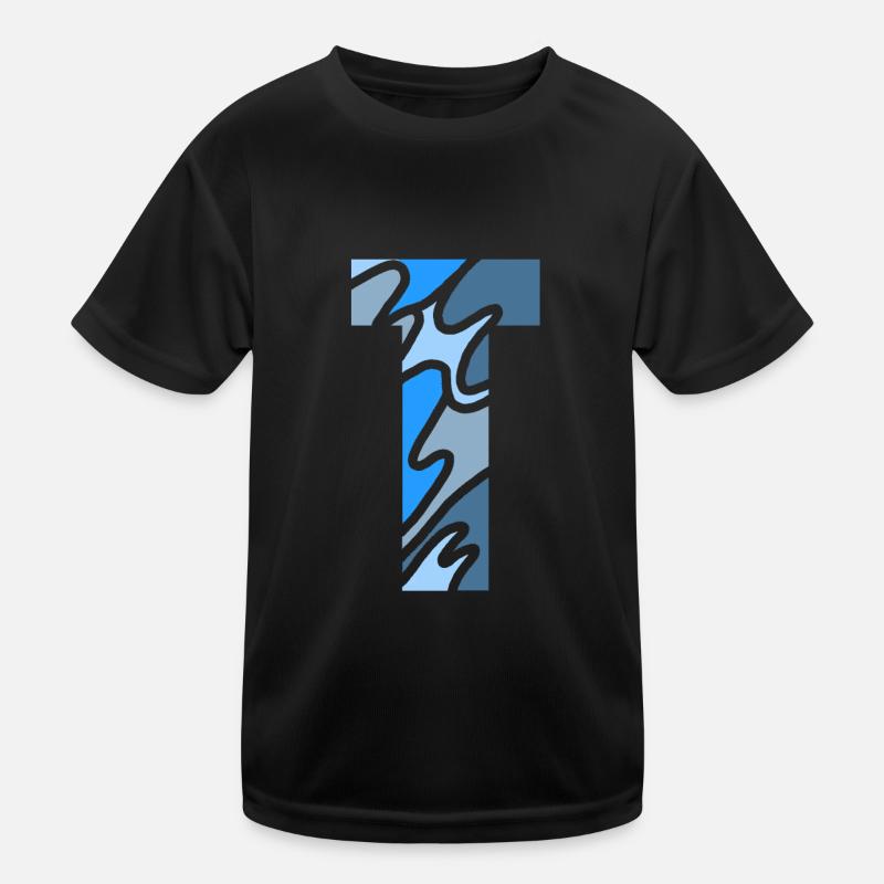 letter T Kinder Funktions-T-Shirt